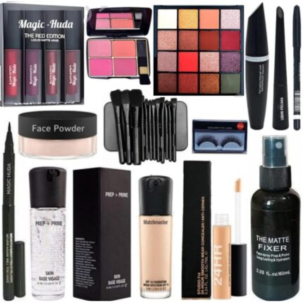 MagicHuda Professional Beauty Parlour Makeup Combo Kit For Women & Girls All Products In 1 Box Pack of-17