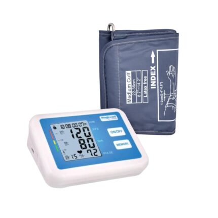 Magicmed Automatic Digital BP Monitor | Accurate Blood Pressure Machine for Home Use | Large Display, One-Touch Operation | BP Checking Machine with Memory Storage & Medium Cuff (22-36 cm)