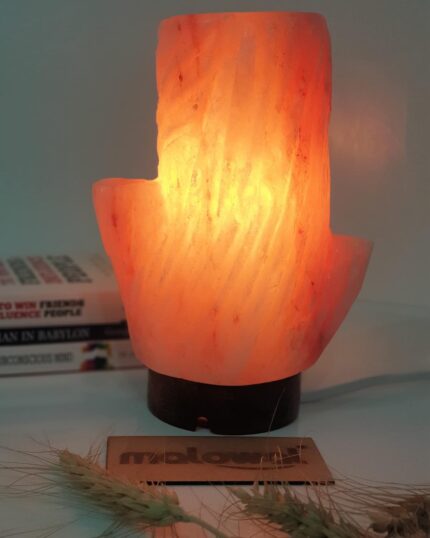 Malowal� Himalayan Rock Salt Tree Lamp with Wooden Base and an Extra Bulb Natural (Pink) (Natural Salt Tree Lamp Diffuser)