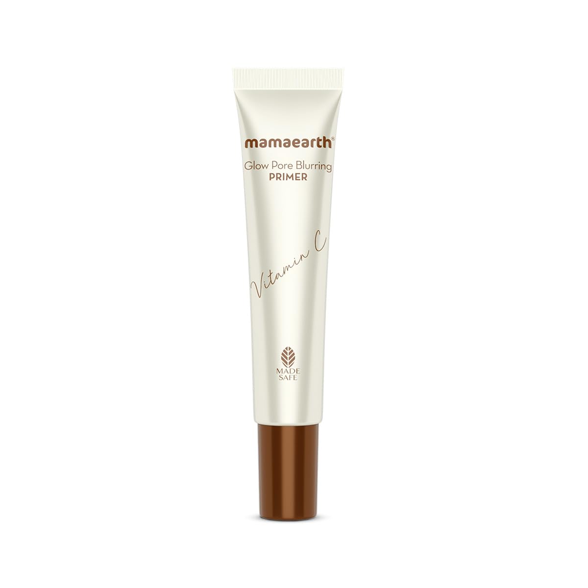 Mamaearth Glow Pore Blurring Primer with Vitamin C & Turmeric - 25 g| Enhances Skin’s Glow | Blurs Pores | Helps Makeup Last Long | Lightweight & Non-Greasy