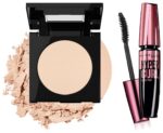 Maybelline New York Fit Me Matte Light Coverage Poreless Powder For Sensitive Skin, 130 Buff Beige, 8.5G And Hypercurl Mascara Waterproof, Black, 9.2Ml, Pack Of 1