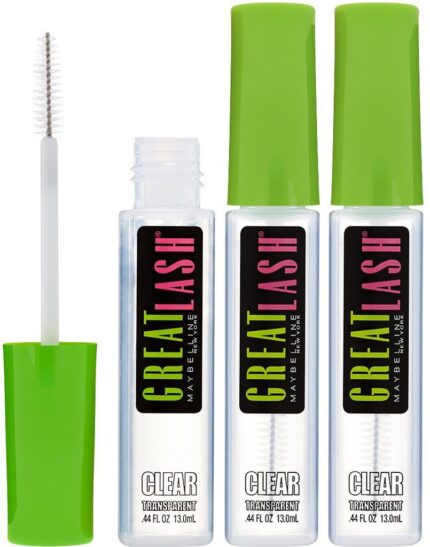 Maybelline New York Great Lash Clear Mascara for Lash and Brow 110, 0.44 Fluid Ounces (Pack of 3)
