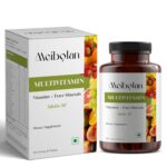 Meibotan Best Multivitamin for Men and Women, 60 Multivitamin Tablets, with Zinc, Vitamin C, Vitamin D3, Multiminerals and Ginseng Extract, Enhances Energy, Stamina & Immunity for Age 50+