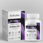 Meibotan Best Probiotics Supplement 20 Strains with 70 Billion CFU For Men & Women with Prebiotics - Gut Support, Digestion, Immunity Support, Detox & Cleanse - 60 Vegetarian Capsules, Age 45+