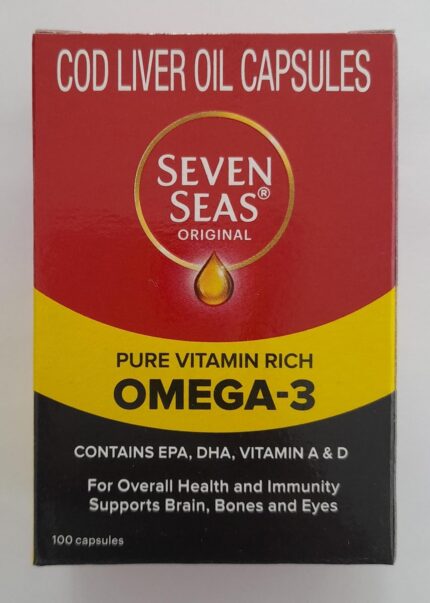 Merck Sevenseas Original Cod Liver Oil Capsules - 500 Capsules, 270 grams