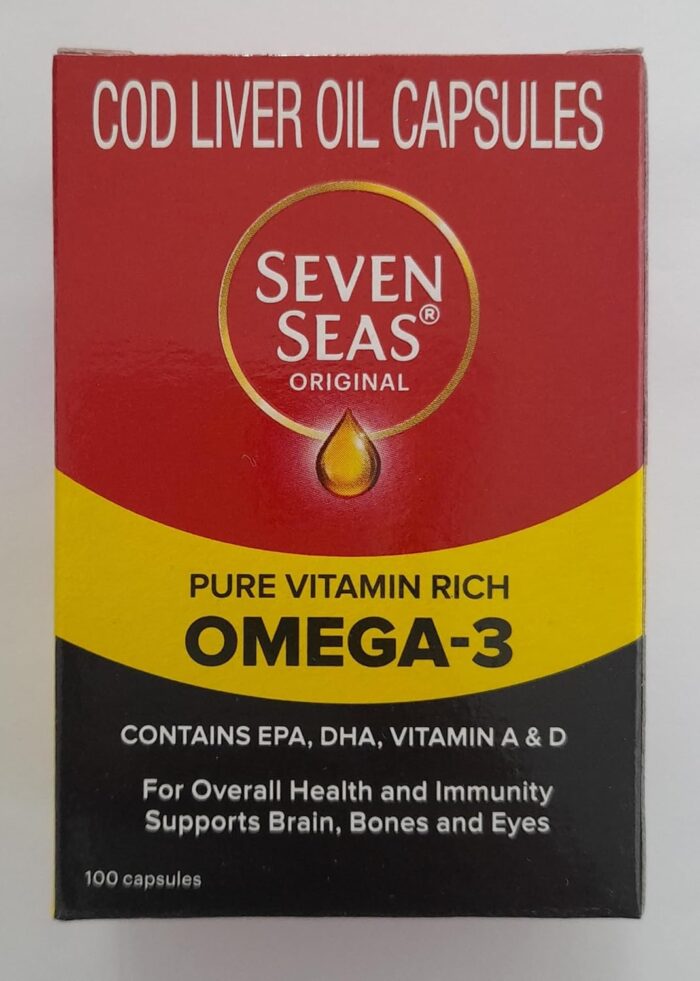 Merck Sevenseas Original Cod Liver Oil Capsules - 500 Capsules, 270 grams