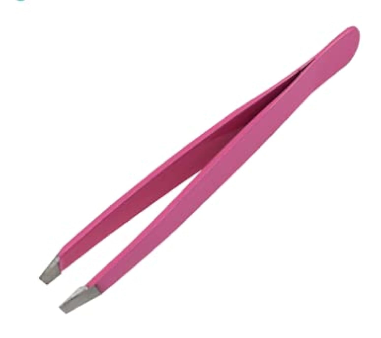 Millan Collection Slant Tip Eyebrow Tweezers Precision Tweezers for Eyebrows, Facial Hair & Ingrown Hair Removal - Professional Stainless Steel (Pink), MC-TWZ-PINK
