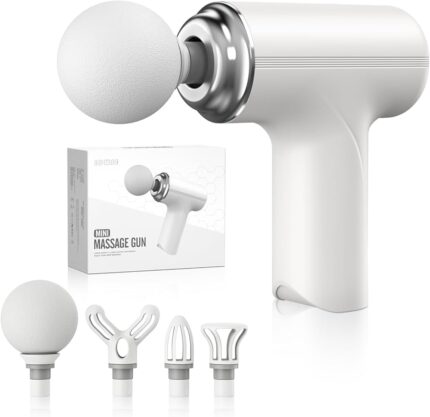 Mini Gun Massager for Pain Relief – Body, Neck, Shoulders, Back, Arms & Feet Massager- 6 Speed Settings- Type C Charging