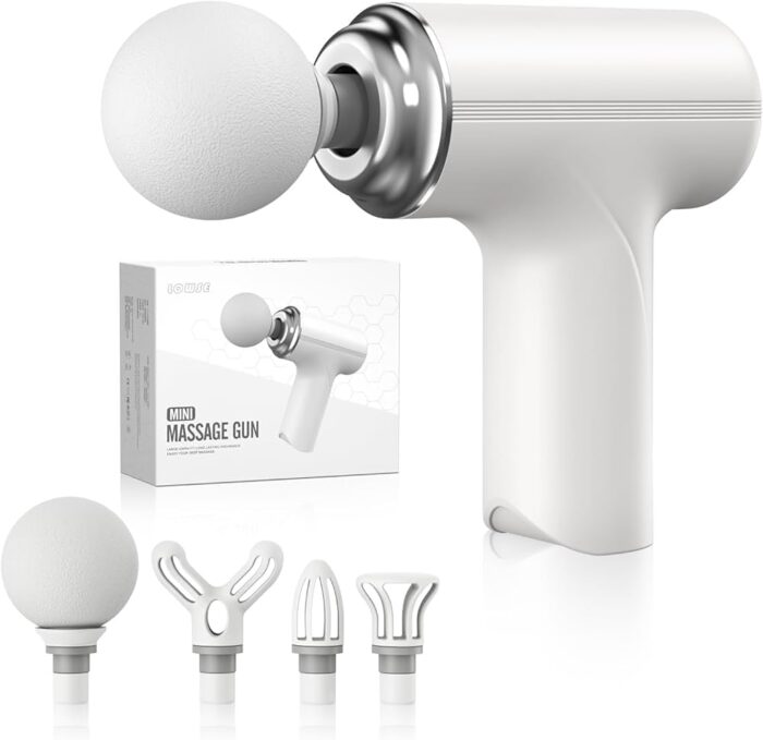 Mini Gun Massager for Pain Relief – Body, Neck, Shoulders, Back, Arms & Feet Massager- 6 Speed Settings- Type C Charging