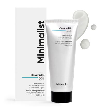 Minimalist 0.3% Ceramide Face Moisturizer For Barrier Repair & Deep Moisturization | Daily Repairing Face Moisturizing Cream | For Oily - Combination Skin | 50g