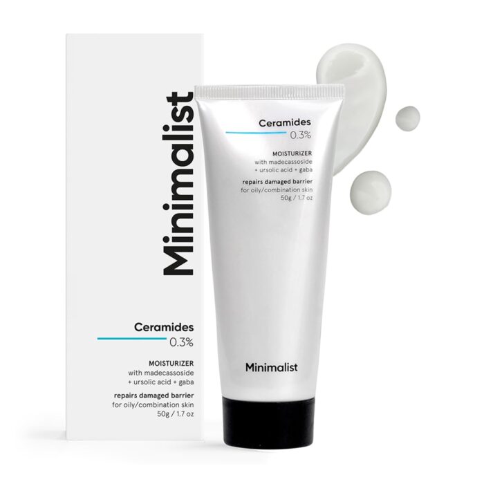 Minimalist 0.3% Ceramide Face Moisturizer For Barrier Repair & Deep Moisturization | Daily Repairing Face Moisturizing Cream | For Oily - Combination Skin | 50g