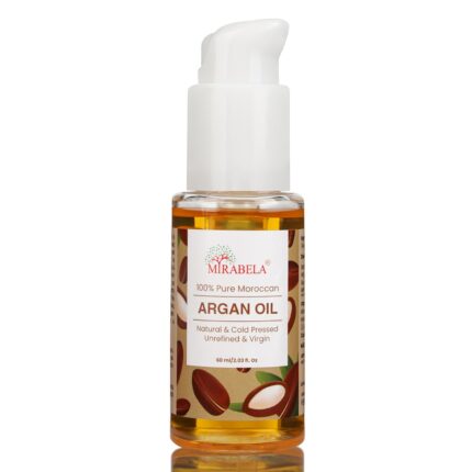 Mirabela Moroccan Argan Oil for Face Skin Body & Hair Oil (60ml) 100% Pure Natural Unrefined & Cold Pressed Argan Oil of Morocco