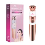 Miserwe Women's Painless Hair Remover Facial Hair Removal Painless Hair Trimmer Shaver Waterproof for Facial Bikini area Body Hair, Gold
