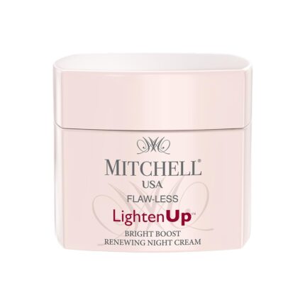 Mitchell USA Flawless Lighten Up Bright Boost Renewing Night Cream – 50g with Peony Flower Extracts, Seaweed Extracts & Niacinamide | Korean-inspired Night Cream | Non-Greasy Moisturizer for Deep Hydration, Anti-Aging & Glowing Skin | Hydrating & Glowing Skin Overnight