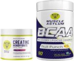 Muscle Asylum Creatine monohydrate powder - (Fruit Punch) 100gm & BCAA - (Fruit Punch) 300g