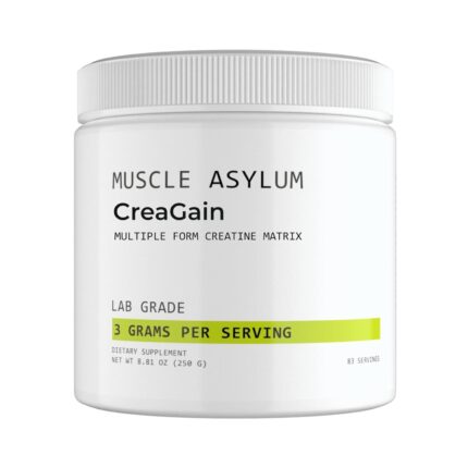 Muscle Asylum Pure Creagain Creatine | 250g, 83 Servings | Unflavoured l With Genuine Lab Reports | Enhanced Muscle Strength & Power | Fast Recovery | Increased Muscle Mass