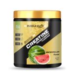 Muscle Elite Fitness Creatine Monohydrate Powder | Supplement For Lean Muscle Growth | Creatine Powder Gym Supplement for Men & Women [50 Servings, Watermelon]