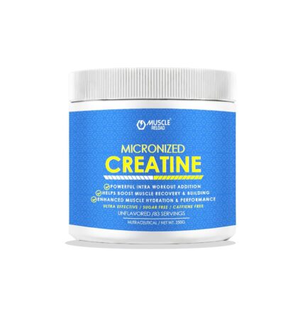 Muscle Reload Micronized Creatine Monohydrate Powder-250g, 83 Serving, Unflavored, 3g of 100% Creatine Monohydrate per serving