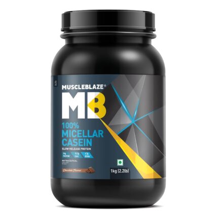 MuscleBlaze 100% Micellar Casein (Chocolate, 1 kg / 2.2 lb)