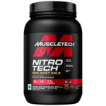 Muscletech Nitrotech 100% Whey Gold,907G (2Lbs),Double Rich Chocolate,Primary Source-Whey Protein Isolate,24G Of Pure Protein For Enhanced Lean Muscle,Strength&Recovery,Gluten Free,Vegetarian