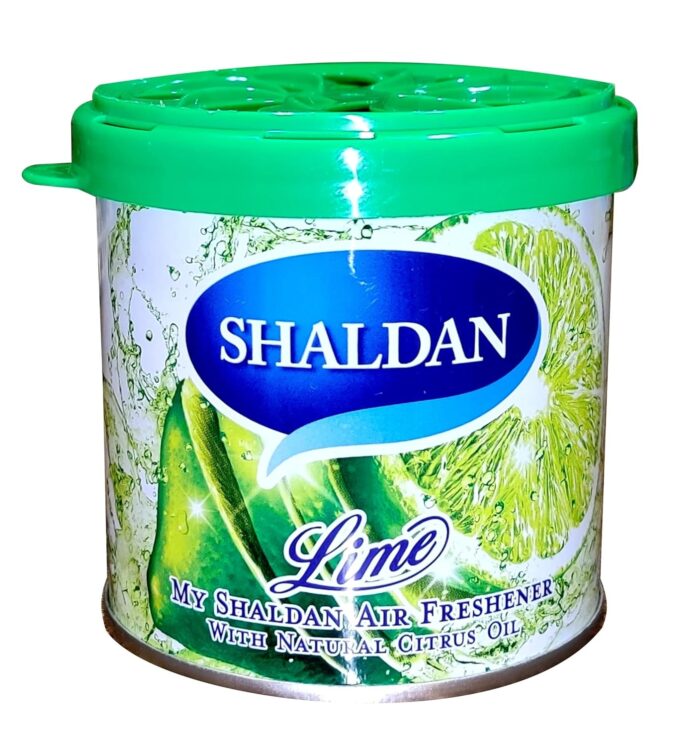 My Shaldan Japan Gel Car Perfume Air Freshener | With 100% Natural Citrus Oil | Since 1948 | For Car & Home | Lasts upto 60 days | LIME | 80 g