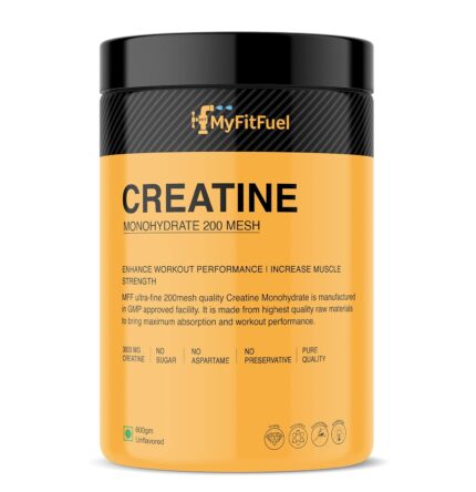 MyFitFuel Micronized Creatine Monohydrate Powder (200 Mesh - Easily Absorbed By Body) | 600 Gm, (Natural)