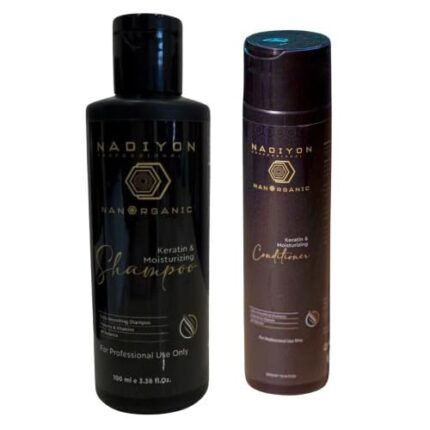 NADIYON PROFESSIONAL Keratin & Moisturizing Shampoo(1000ml) & Conditioner(300ml)- Sulphate Free - Set of 2