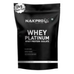 NAKPRO Platinum Whey Protein Isolate 2kg Malai Kulfi | 28g Protein, 6.4g BCAA | Trustified Certified 100% Authentic Supplement Powder & No Adulteration | Low Carbs, Fast Absorbing Whey Protein Powder