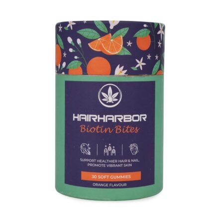 NATURE PERFECT ESSENTIALS HairHarbor Biotin Bites Gummies | Support Healthier Hair, Nails & Vibrant Skin | With Biotin, Collagen & Antioxidants | Vegetarian Multivitamin Gummies (Pack of 1)