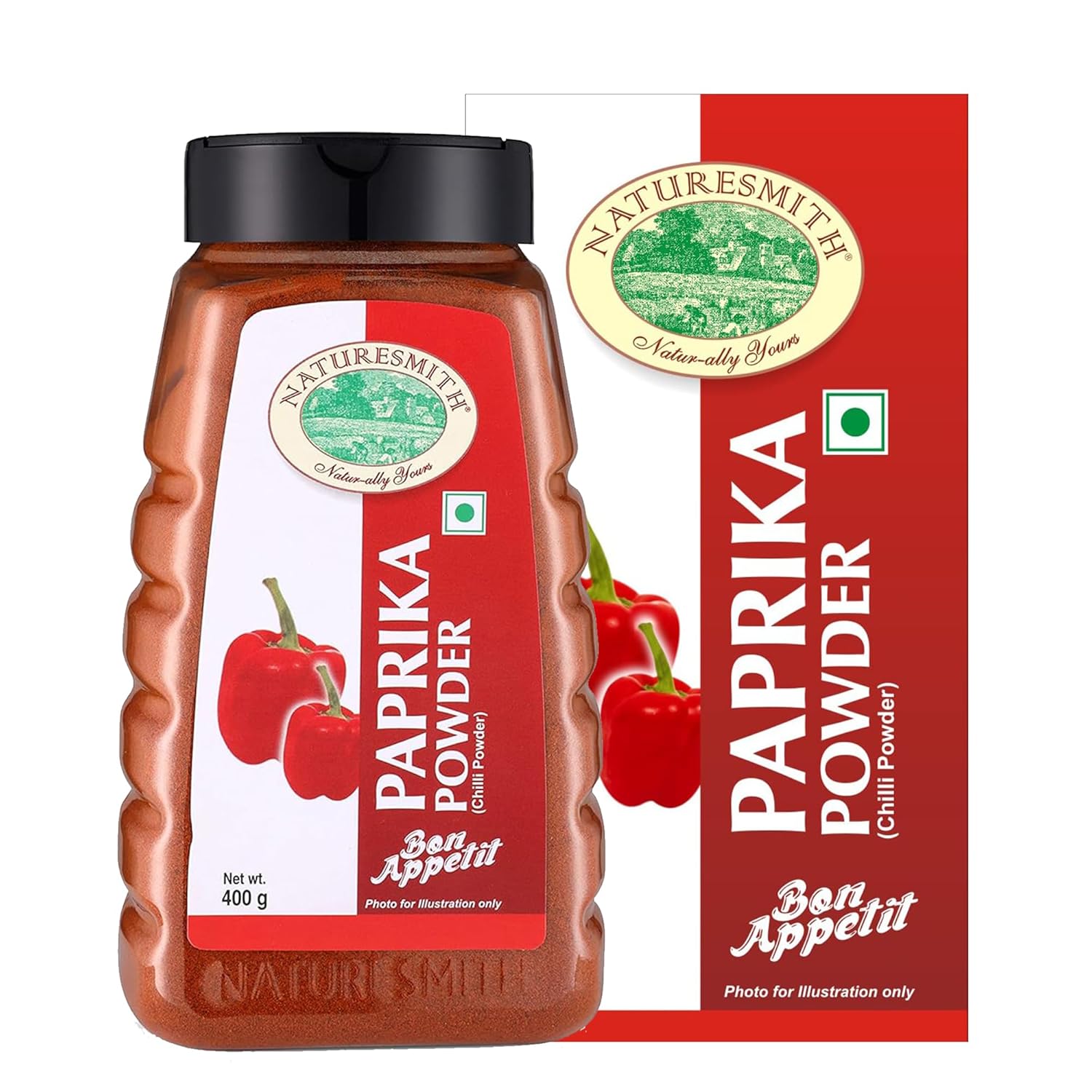 NATURESMITH PAPRIKA POWDER-400g || BIG JAR READY TO USE ||