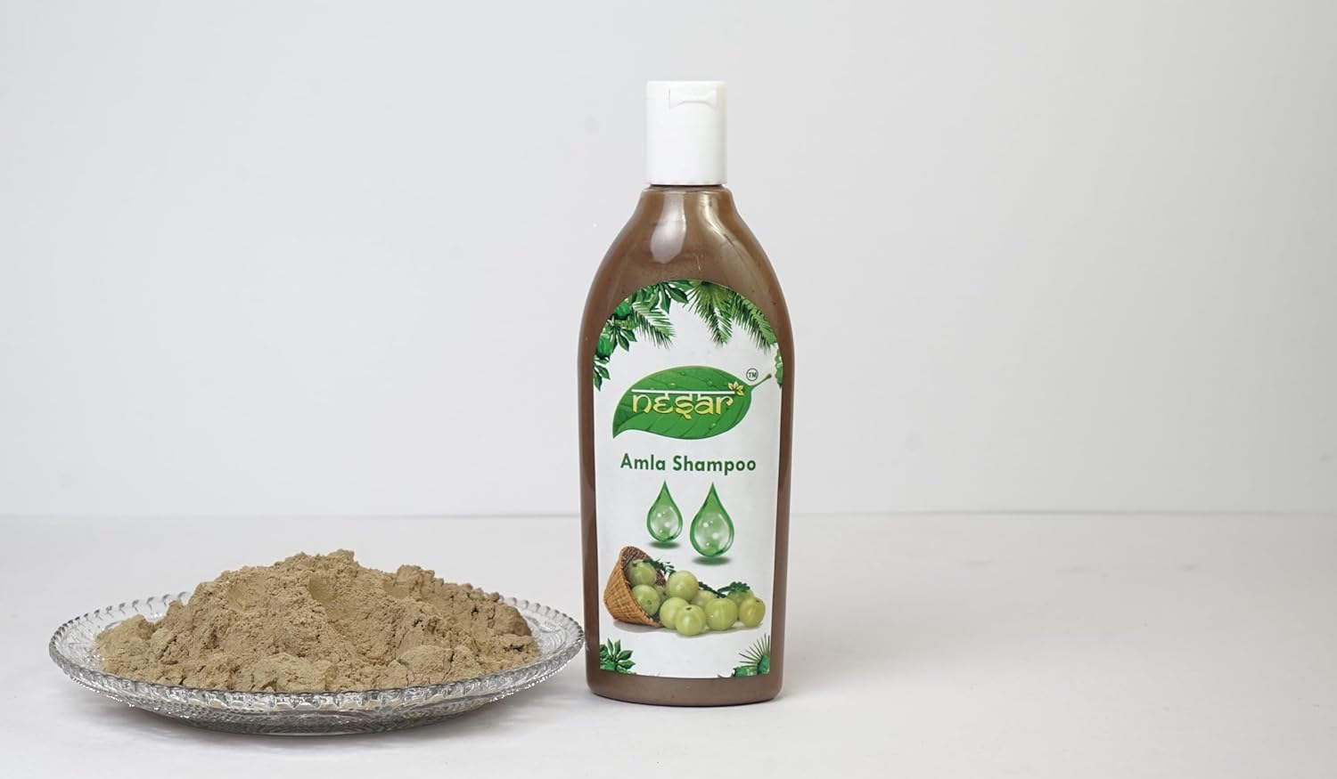 NESAR Herbals Amla Shampoo For Dandruff & Itchy Scalp Thick & Strong Hair - Amla Fragnace - For Women & Men (Pack of 1)