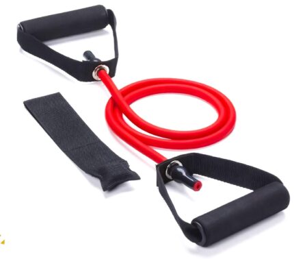 NEW SNEHARI Toning Tube Resistance Band with Additional Door Anchor (30-35 lbs) - Random Colour