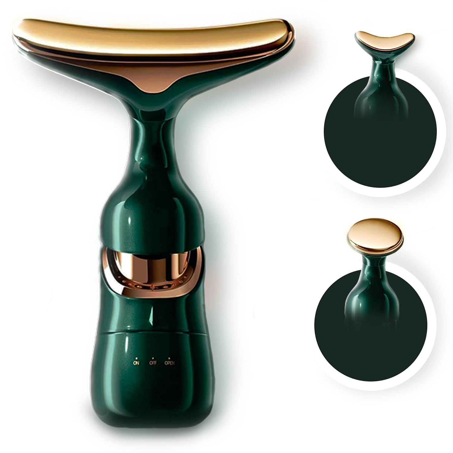 NICANOR 3 in 1 Premium Face Slimming Device Microcurrent & Vibration with Eye, Face & Neck Massager 360° Roller for Wrinkle improvement, Double Chin Reducer, Skin tightening & Rejuvenation Skin Care Device