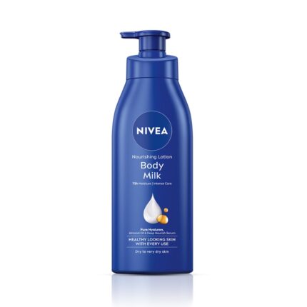 NIVEA Nourishing Body Milk 400ml Body Lotion | 48 H Moisturization | With 2X Almond Oil | Smooth and Healthy Looking Skin |For Very Dry Skin