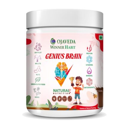Natural whole winner habit children nutrition genius brain with full of dryfruits, nuts, herbs, protein, vitamins (100GM, Chocolate)