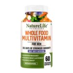 Nature Life Nutrition WholeFood Multivitamin for Men | Anti-oxidants, Energy, Metabolism, Immunity & Muscle Function - 60 Veg Capsules