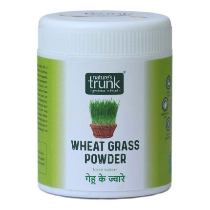Nature's Trunk Wheatgrass Powder | 125g | Natural & Gluten-Free | Gehu ke Jware | Godhuma Gaddi Powder | Rich in Chlorophyll, Vitamins & Antioxidants | Supports Detox, Immunity & Digestion