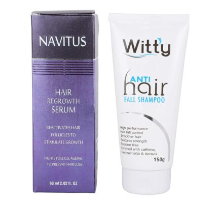 Navitus Hair treatment kit - anti hair fall (shampoo+serum)