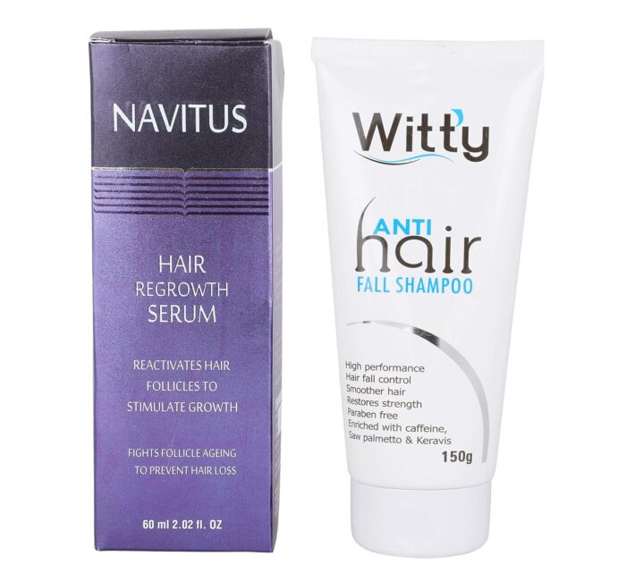 Navitus Hair treatment kit - anti hair fall (shampoo+serum)