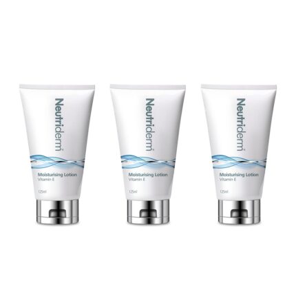 Neutriderm Moisturizing Lotion, Nourishing & Soothing Skin Moisturizer, Long-Lasting & Hydrating Body Lotion and Facial Moisturizer, 125ml (Pack of 3)