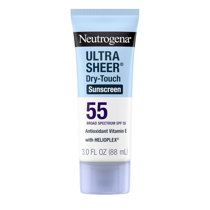 Neutrogena Ultra sheer Sunscreen, SPF 50+, Ultra light, for oily and dry skin, 88 ml