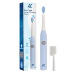 Nexlev Sonic Electric Toothbrush| Powerful Sonic technology|Super soft DuPont Bristles| 2 Replaceable Brush Heads with Cover| IPX7 Waterproof| AA Battery|for Adults|Gentle Oral Care|Smart Smile ET-03