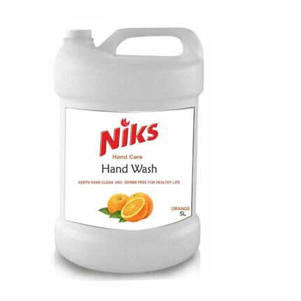 Niks® Premium Hand Wash Liquid Gel 5L Refill Pack. (5000ml) Orange | Anti Bacterial | Makes Hand Soft | No harmful chemicals |