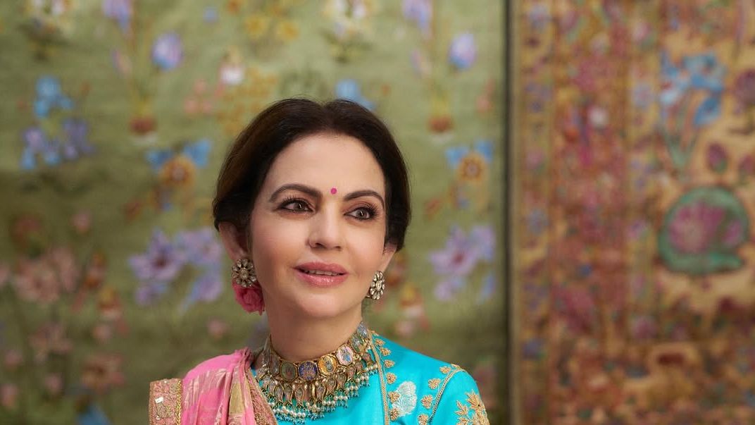 Nita Ambani’s Madurai cotton gharchola sari took 10 months to come to life