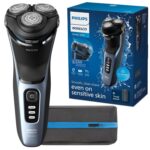 Norelco Male Philips Shaver 3600, Rechargeable Wet & Dry Electric Shaver With Pop-Up Trimmer And Storage Pouch, S3243/91, Blue