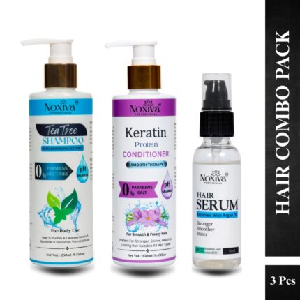 Noxiva TeaTree Shampoo & Keratin Conditioner With Hair Serum (3 Items in the set)