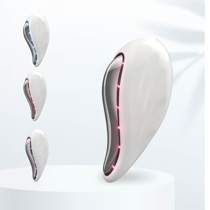 Numour G.O.A.T Smart Electric Gua Sha Handheld Face Massager Machine For Facial | EMS Technology with LED Purple, Blue & Red Light Therapy for Face | Sonic Pulsations, Hot & Cold Massage | Anti-Aging, Acne Clearing, Skin Repair
