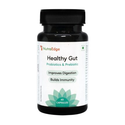 NutraEdge's Probiotic Capsules For Men & Women | Healthy Gut for Digestion Supplement | 17.1 Billion CFU & 15 Strains Helps Healthy digetsion, Immunity, Reduces Gas & Bloating (60 Capsules)
