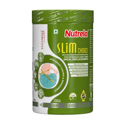 Nutrela Slim Choice Meal Replacement Protein Shake for Weight Loss- 500gm Vanilla Flavor | Weight Management supplement Powder | Goodness of Garcinia Cambogia, Rose Hips & Green Coffee Extract