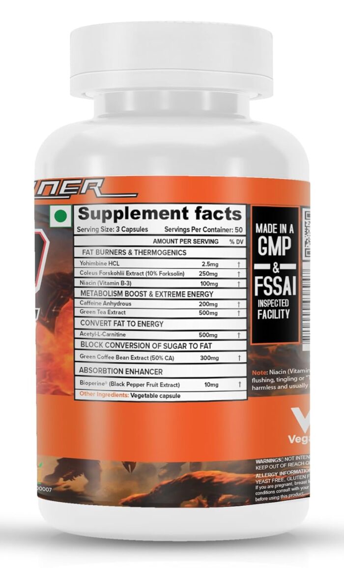 Nutrija-Thermo Peak - Fat Burner - 150 Capsules